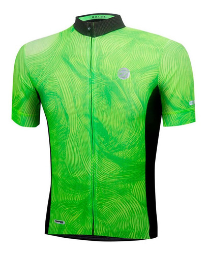 Camisa De Ciclismo Mauro Ribeiro Guide Verde Fluor Masculino