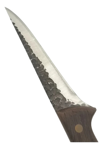 Cuchillo Carnicero Rustico Hoja Delgada Filetero Con Funda