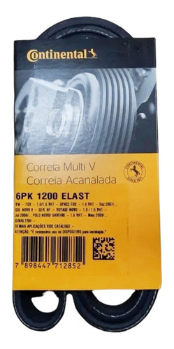 Correa Poli V Elastica Vw Fox Suran 6pk1200