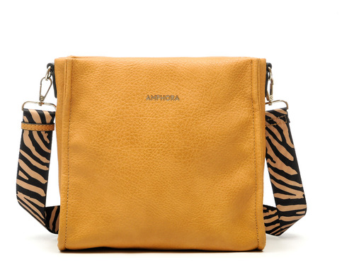 Zèbre Cartera Bandolera  Mediana Camel