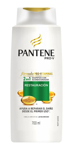 Shampoo Pantene 2 En 1 Restauracion 700 Ml