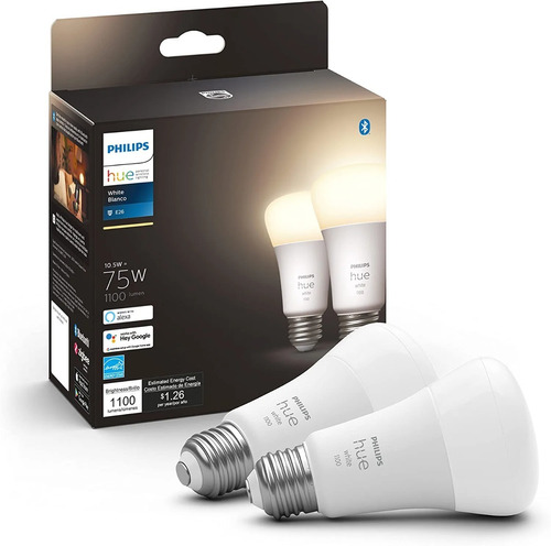 Philips Hue Pack X2 Blanco Bombillos Bombillas Inteligentes