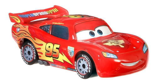 Vehículo Disney Pixar Cars Rayo Mcqueen Llantas De Carreras