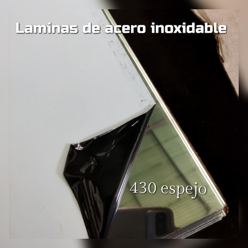 Láminas De Acero Inoxidable Espejo 430-ba 0,60mm 1,22x2,44