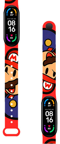 Correa Compatible Xiaomi Mi Band 5 Y 6 Mario Bros