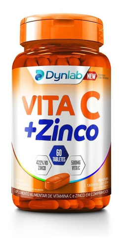 Suplemento Alimentar Vita C 500mg + Zinco Com 60 Tabletes