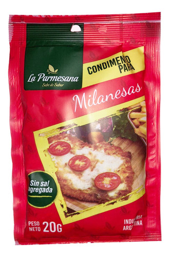Pack 10 Un. Condimento Para Milanesas X20grs La Parmesana