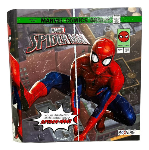 Carpeta Escolar N3 Mooving Spiderman El Hombre Araña Comics