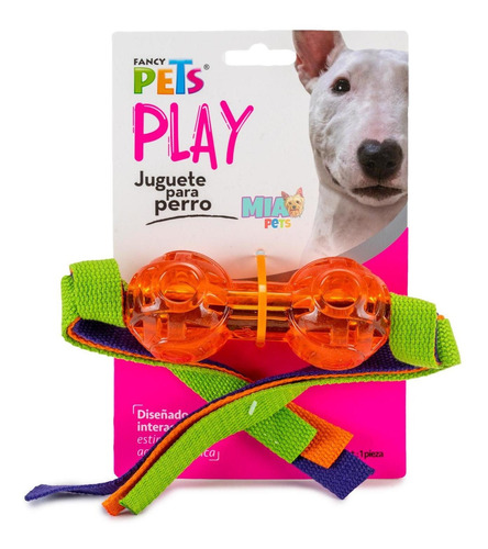 Juguete Para Perro Pesa Con Cintas Color Surtido