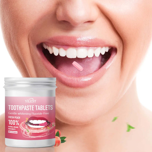 Pasta De Dientes X Peach Fresh En Tabletas, 30 Tabletas Brea