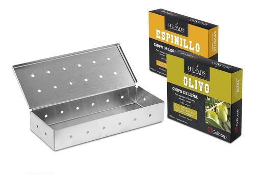 Smoker Box Inox + Astillas - Grillcorp