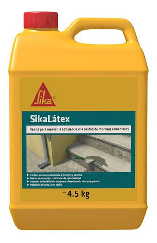 Sika Latex Emulsión Adhesiva Acrílica Para Morteros 4.5kg