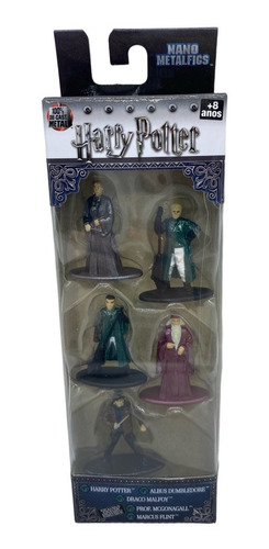 Conunto 5 Bonecos Miniaturas Nano Metalfigs Harry Potter B