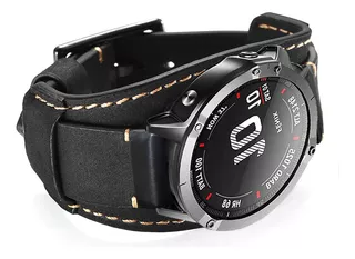 Hepsun Leather Bands Compatible With Garmin Tactix 7 Pro/ 6x