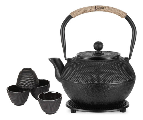 Juego De Teteras De Hierro Fundido De 300ml Tazas De Té De