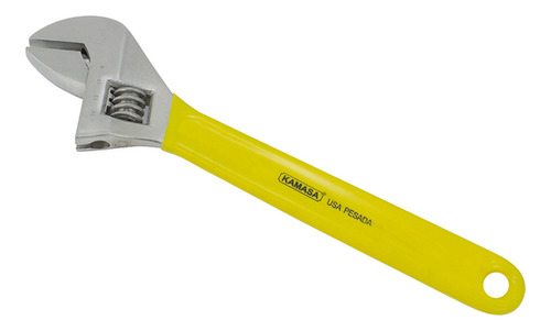 Llave Francesa 12 M/amarillo Kamasa Km444