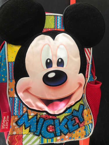 Mochila Carro Con Ruedas Mickey Disney Store Original