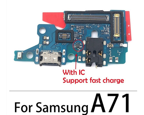 Imagem 3 de 7 de Placa Conector De Carga Usb Microfone Para Samsung A71 A715