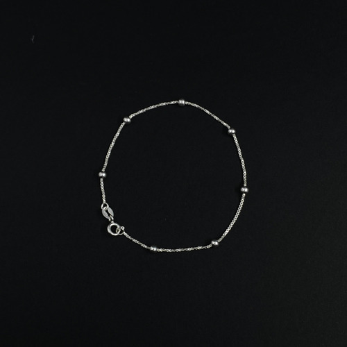 Conjunto Pulseira Colar Prata 925 Kit Bolinhas Legítimas Elo Cor Prata 925 Legítima Diâmetro 45 cm