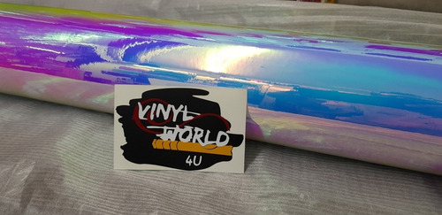 Vinil Cromo Espejo Arcoiris Iridiscente Vinyl World 4u Wrap 