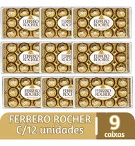 Comprar Chocolate Bombom Ferrero Rocher 9 Caixas De 12 Unidades