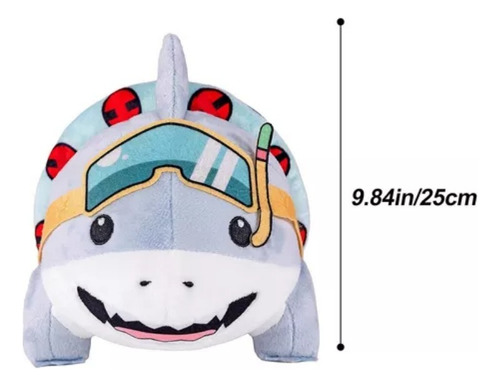 2 Uds-lindo Muñeco De Tiburón De Peluche Jeff The Land Shark