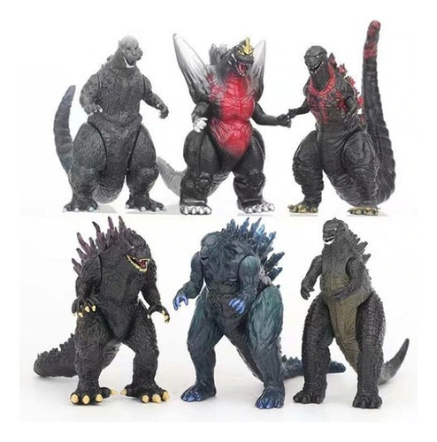 Fwefww 8 Juguetes De Combate De Dinosaurios Godzilla