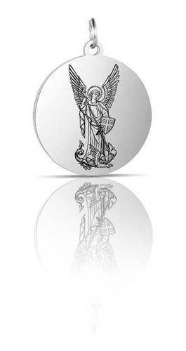 Medalla San Miguel Arcángel Acero 25 Milímetros Diseño 3
