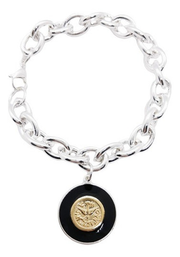 Pulsera Acero Blanco Plata Ionizado Espíritu Santo