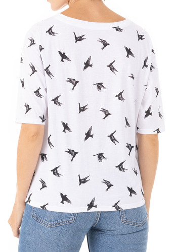 Playera Dama Manga Corta Estampada Y Lisa Mujer Moda Casual