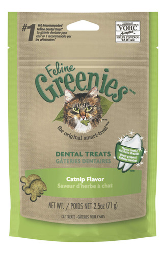 Dental Treats Greenies, Sabor A Hierba Gatera Felina, 75 Ml,