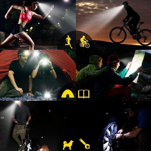 Imagem 5 de 5 de Lanterna De Cabeça Farol 5 Leds T6 Recarregável Impermeavel