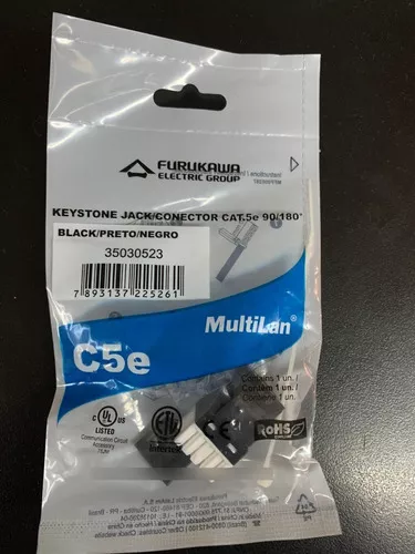 Tercera imagen para búsqueda de jack rj45 cat 6 furukawa