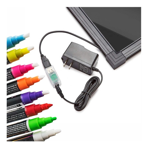 Pizarra Led Luminosa(40 X 30) + 8 Plumones Gratis