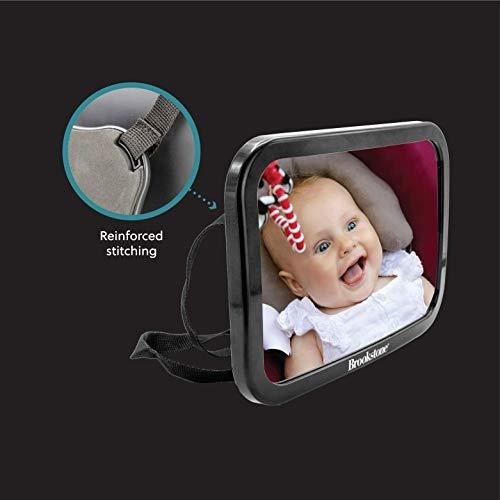 Imagen 5 de 7 de Brookstone Espejo De Coche De Bebé De Visión Amplia, Comp