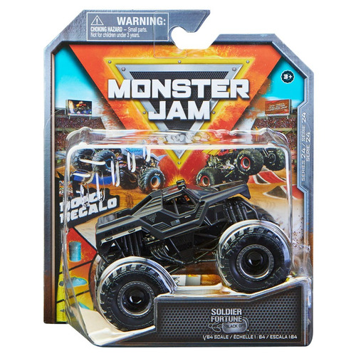 Vehículo A Escala Monster Jam Soldier Fortune Black Ops