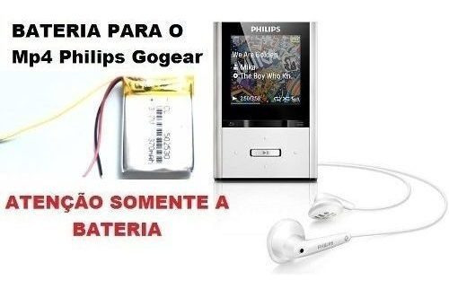 Bateria Mp4 Philips Gogear Vibe 4gb Com 3 Fios Nova
