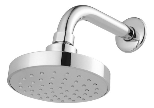 Chuveiro Ducha Flatt Redondo Articulada Aquecedor Solar Gás Acabamento Cromado Brilhante Cor Cromado
