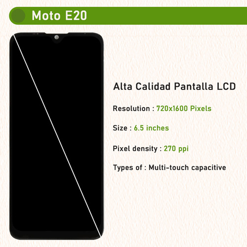 Pantalla Para Motorola Moto E20 E20-5 Display Xt2155 Xt2155-1 Xt2155-3 Xt2155-5 Jzahin