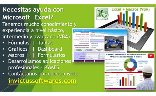 Imagen 2 de 6 de Diseño Y Ventas De Programas Para Emprendedores Excel Macros