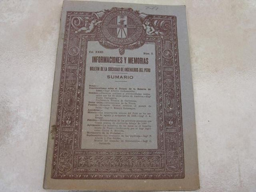 Mercurio Peruano: Boletin Ingenieria  2,  1929 L25 Ig8rn