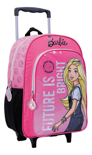 Mochila Con Carro Barbie 16 Pulgadas New Ar1 11638 Ellobo