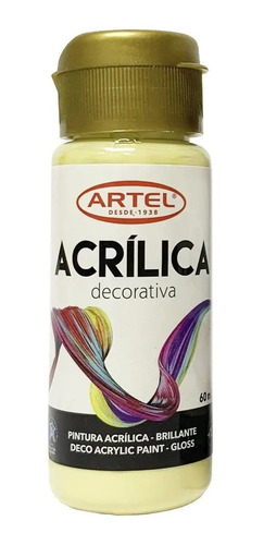 Frasco 60 Ml Pintura Acrílica Deco Pastel Artel