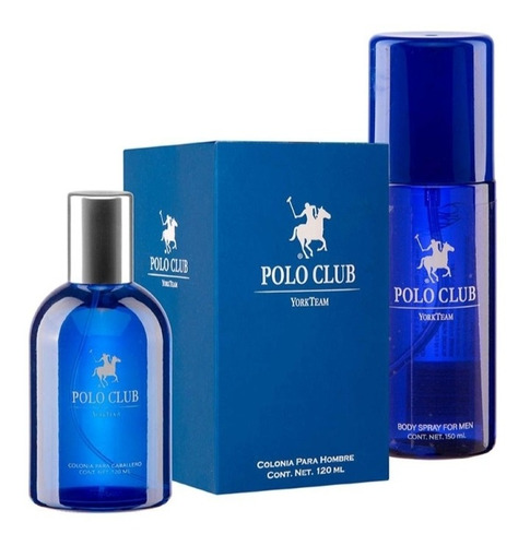 Colonia Polo Club Classic Blue 120ml + Body Spray 150ml.