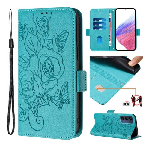 Funda Rosas Con Estampado For Samsung Galaxy A16/a54/a24