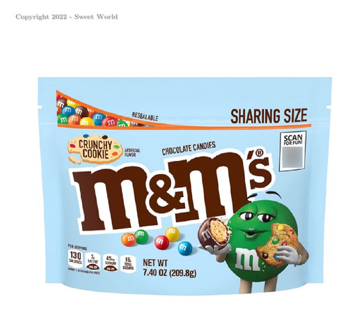 M&ms Chocolate Com Crunchy Cookie  - Importado