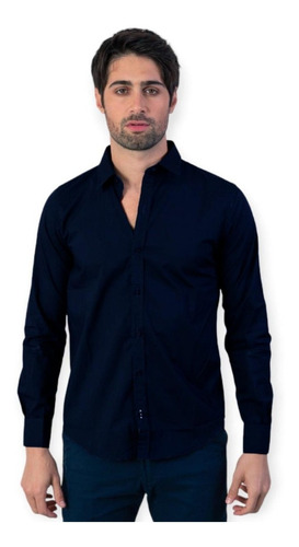 Camisa Manga Larga Clasica Con Spandex | Stone [620222]