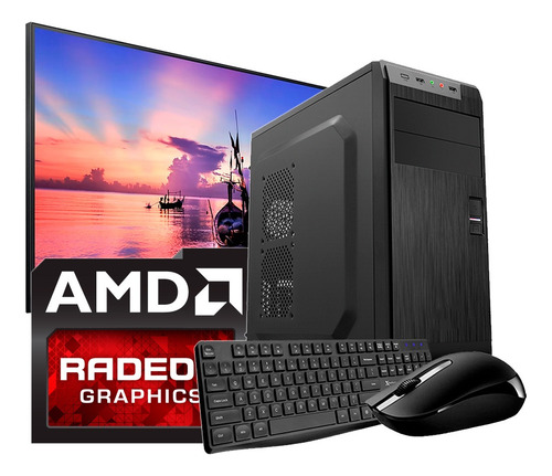 Imagen 1 de 4 de Pc Gamer Diseño Ryzen 5 4600g Ram 16gb Disco 1tb + Wifi