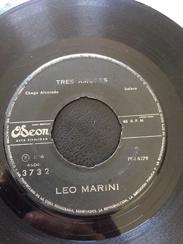 Vinilo Single De Leo Marini Tres Amores (x52