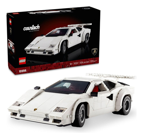 Lego Icons Lamborghini Countach 5000 Quattrovalvole Model...